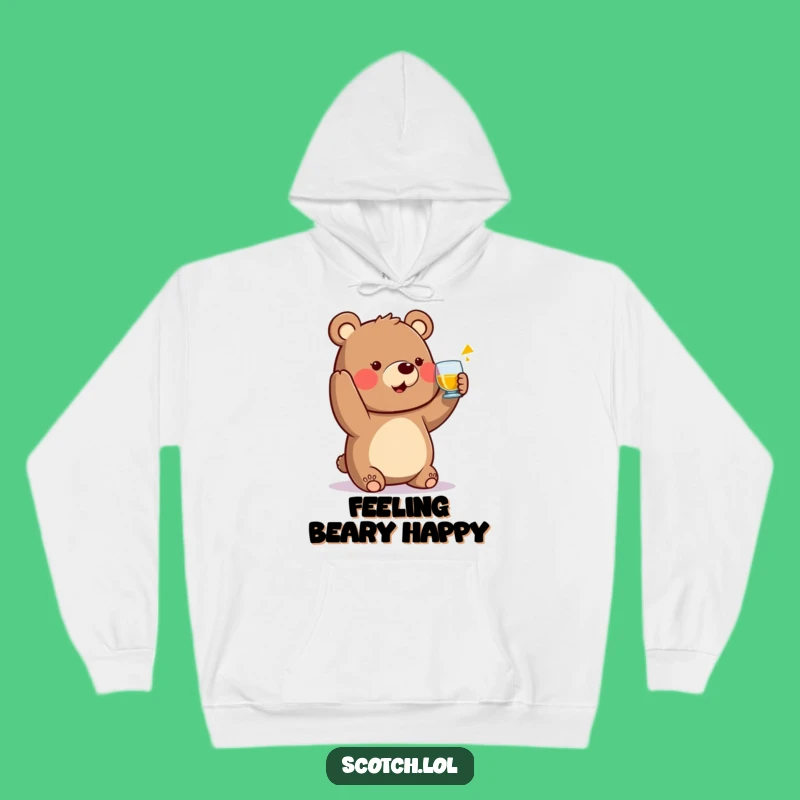 Cozy Funny Bear Toast Hoodie - Warm & Friendly Wildlife Apparel